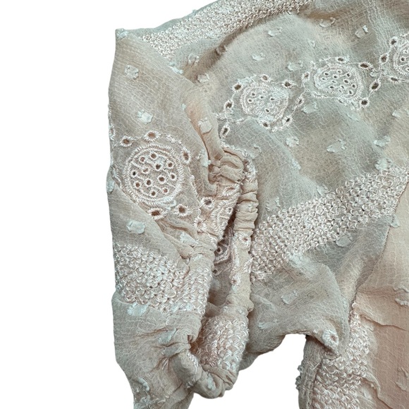 ZARA: Girl’s Blush Crochet Lace Top -Size 11-12 - Picture 3 of 7